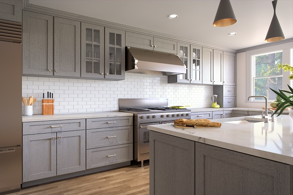 frost grey  kitchen cabinetry