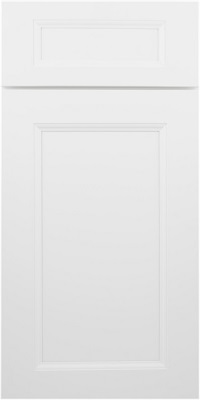 flat panel white door